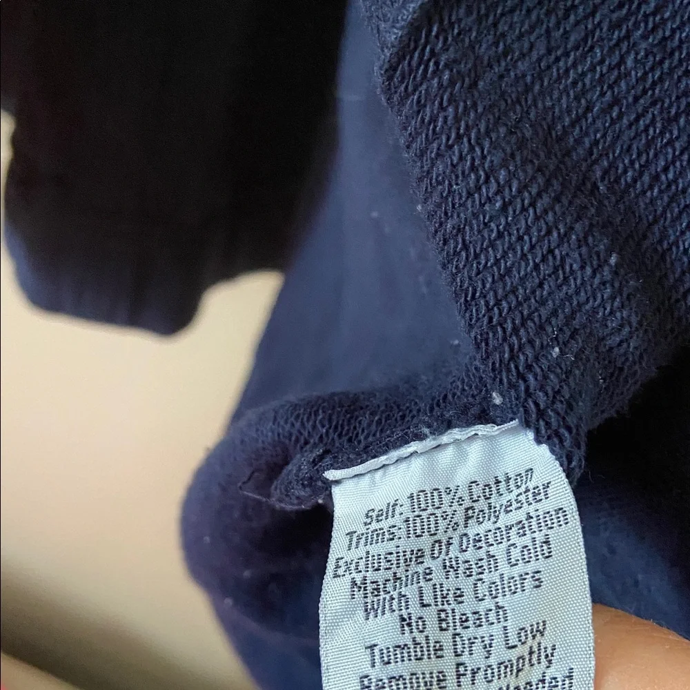 Johnny Was Floral Embroidered Cross Stitched Navy Cotton Military Jacket Medium - Picture 11 of 12